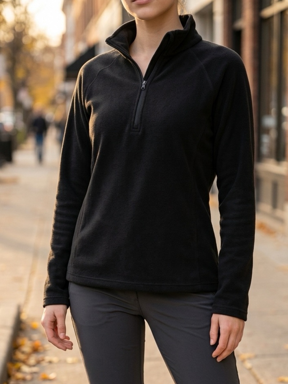 Eddie Bauer Quarter-Zip Fleece Pullover | Women’s Small
